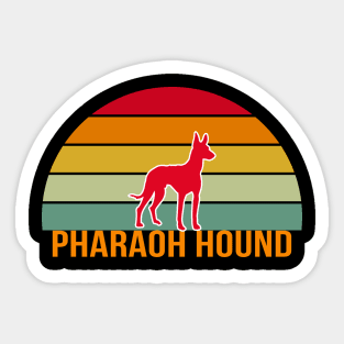 Pharaoh Hound Vintage Silhouette Sticker